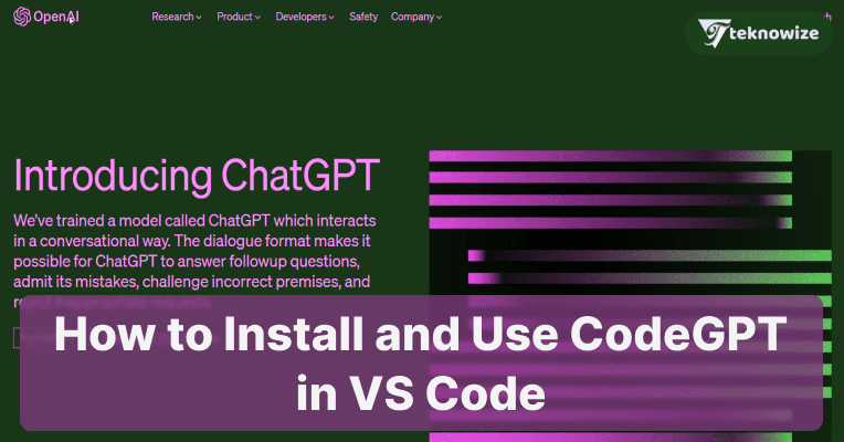 How to Install and Use CodeGPT in VS Code