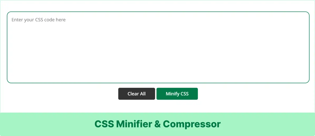 CSS minifier & compressor
