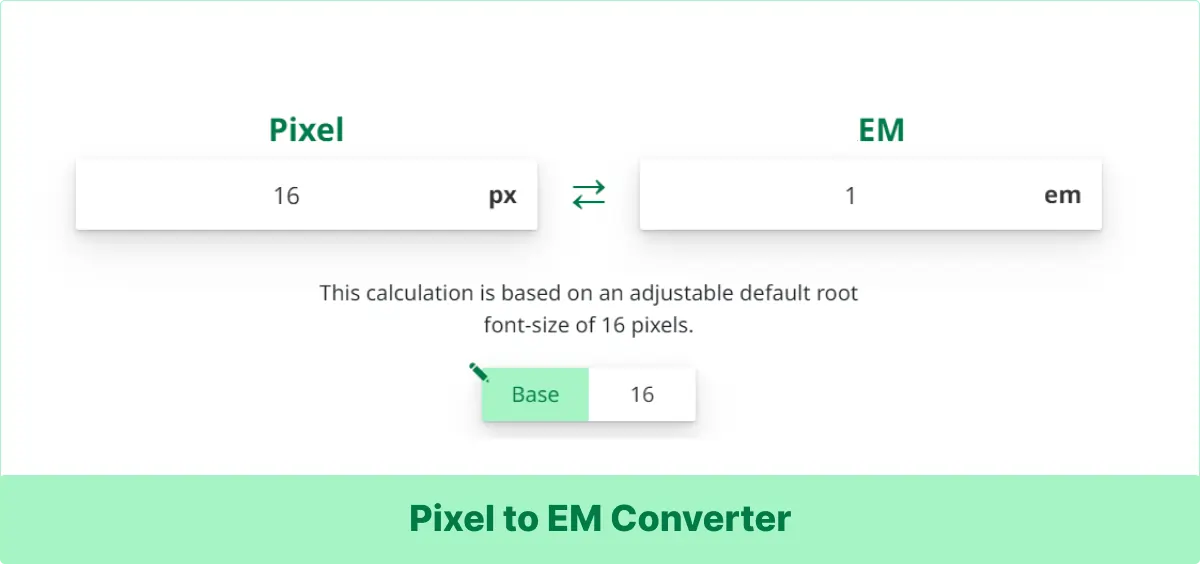 PX to EM Converter